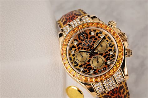 rolex daytona leopard watch.